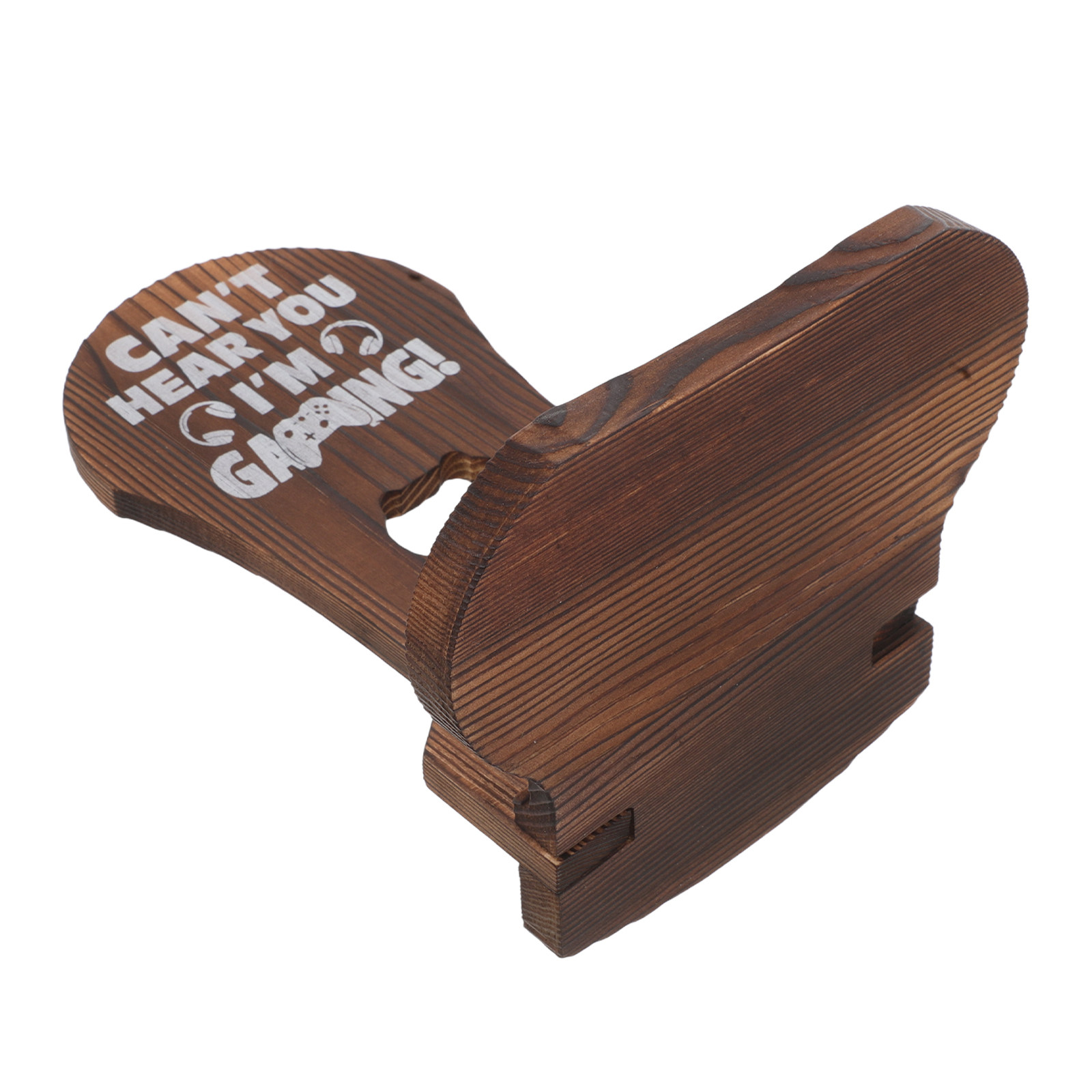 Headphone Stand Desk - Gaming-Kopfhörerständer aus Holz, Schreibtisch-Organizer mit stabiler