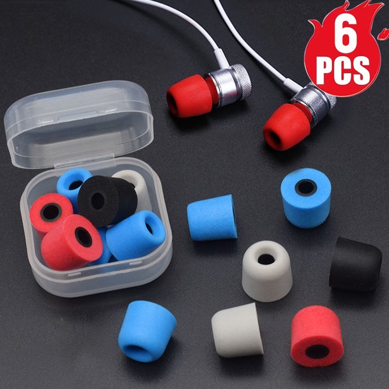 Earphone Foam Tip - 1-6 Paar weiche Memory Foam Ohrhörer