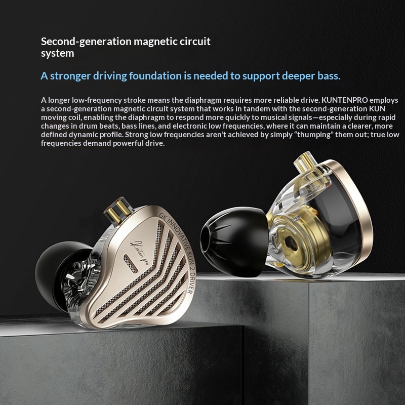 Audiophile Headphone Wired - GK KUNTEN PRO HiFi In-Ear-Kopfhörer, zweite