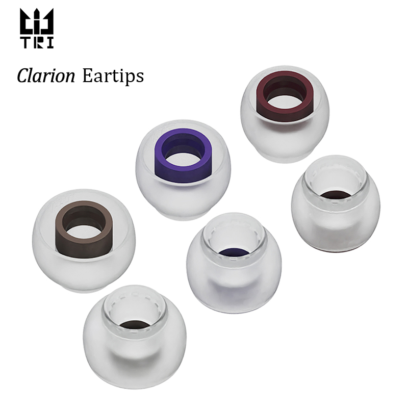 Earphone Foam Tip - TRI Clarion Silikon-Ohrhörer-Ohrstöpsel, 3 Paar, für