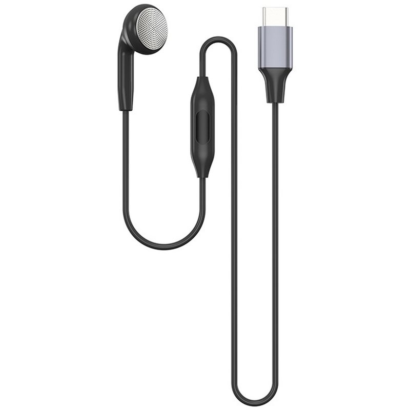 Wired Earphone Mic - DT75BG Typ C Einzelohrhörer mit Mikrofon,