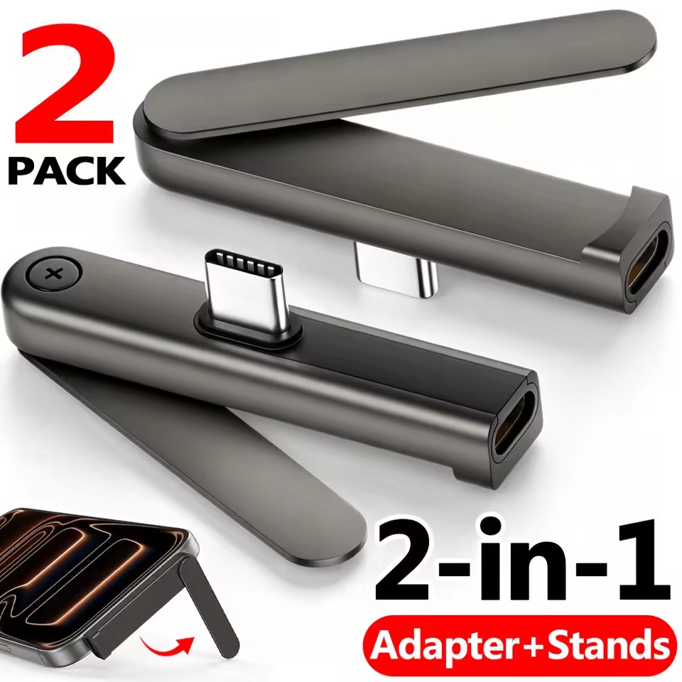 2/1 Stück Tragbarer USB-C-auf- – Headphone Stand Desk Bewertung und Preis