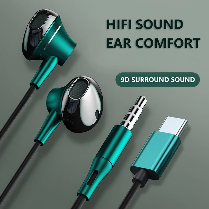 9D Bass Stereo Typ C und 3,5 m – Wired Earphone Mic Bewertung und Preis
